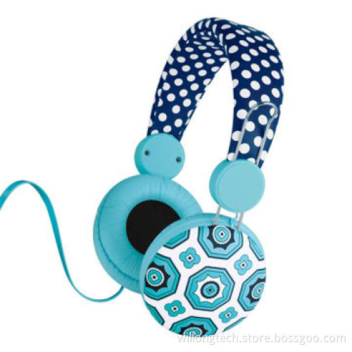 New Design Blue Headphones for MP3, 2V Standard Working Voltage